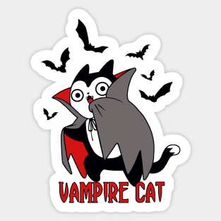 Vampire Cat Sticker